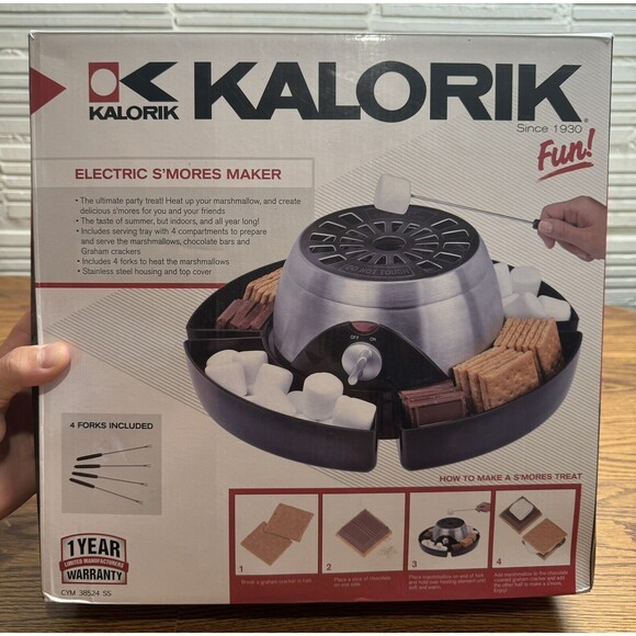 Kalorik Indoor Electric Stainless‎ Steel S'mores Maker - Picture 1 of 12